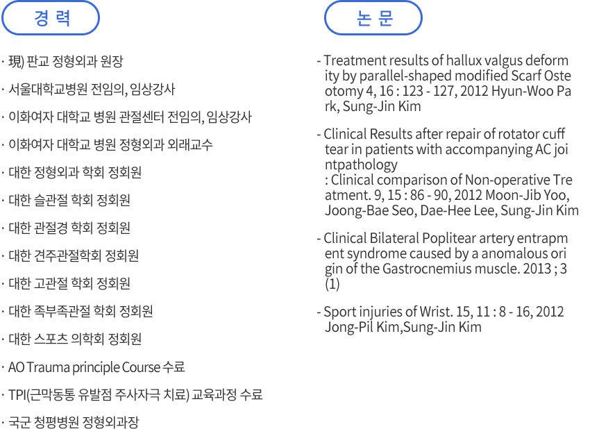 대표원장 김성진 논문